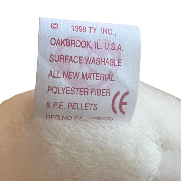 Ty Beanie Baby Nibbler Bunny Rabbit 1998 mint with mint‎ tags and tag protector - Picture 7 of 11